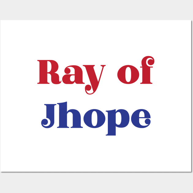 BTS ray of Jhope pun typography Wall Art by Oricca